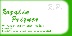 rozalia prizner business card